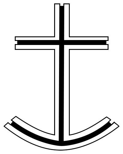 About Us st paul anchor cross logo
