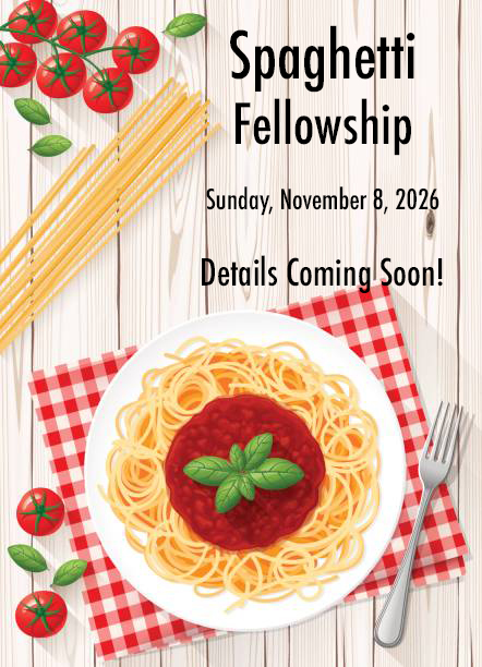 Events Spaghetti Fellowship Flyer